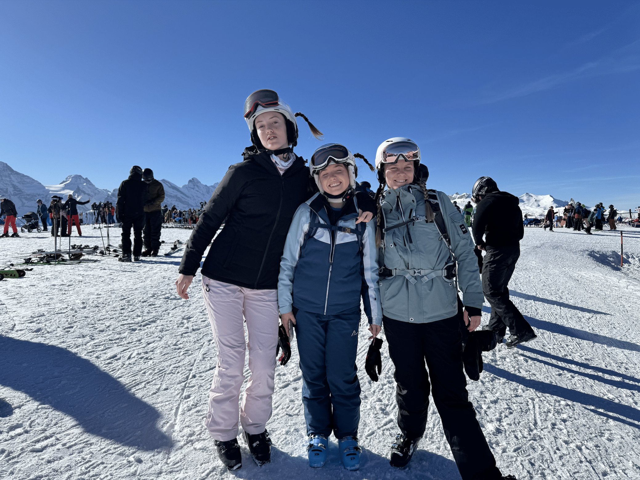 skiing at wengen